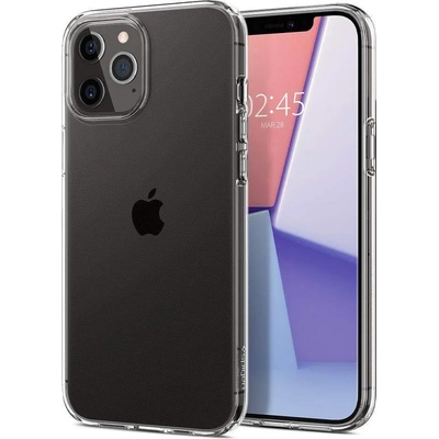 Spigen Liquid Crystal Case - тънък силиконов (TPU) калъф за iPhone 12 Pro Max (прозрачен)