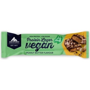 Multipower Бар Vegan Layer - фъстъчено масло