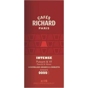 Cafés Richard Кафе капсули Cafes Richard Intense съвместими с Nespresso, 10 капсули