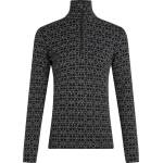 Icebreaker Дамско мериносово термобельо Icebreaker Women's Merino 260 Oasis L/S Half Zip Alpine Geo Merino base layer - Black / Snow / J (115-2827-0114)