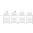 Emos DCLC02 LED vánoční girlanda bílé lucerny s vločkami