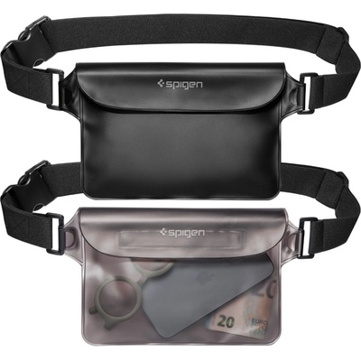 Spigen Водоустойчиви чанти Spigen Aqua Shield WaterProof Waist Bag A620 2 Pack Черна + опушено черна
