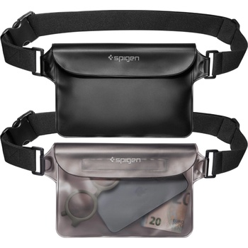 Spigen Водоустойчиви чанти Spigen Aqua Shield WaterProof Waist Bag A620 2 Pack Черна + опушено черна