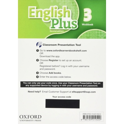 English Plus Second Edition 3 Classroom Presentation Tool eWorkbook OLB