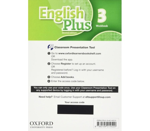English Plus Second Edition 3 Classroom Presentation Tool eWorkbook OLB