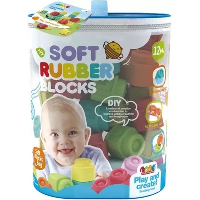 Man Yuk Toys Комплект меки бебешки кубчета, 36 броя (6121)