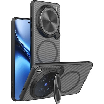 vivo X200 Pro 5G NILLKIN Camshield Prop Magnetic Калъф с Капак за Камерата и Скрийн Протектор - Черен