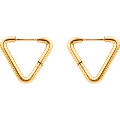 Franco Bene Trojúhelníkové náušnice pozlacené 1349