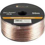 Libox Kabel głośnikowy 2x1, 50 mm LB0008-50 аудио кабел 50 m прозрачен (LB0008-50)