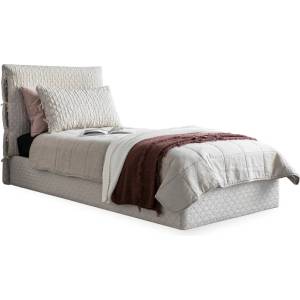 Miuform Бежово тапицирано единично легло и решетка 90x200 cm Sleepy Luna - Miuform (1511SQ1)