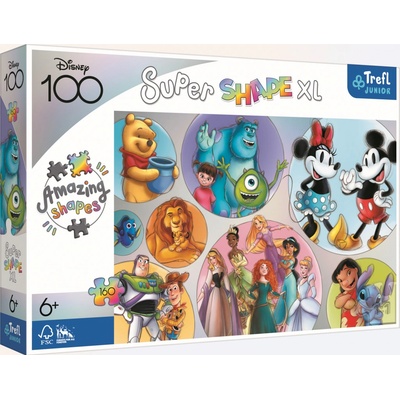 Trefl Farebný svet Disney 160 XL Super Shape