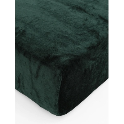 MKLuzkoviny.cz Prostěradlo mikroplyš Deluxe tmavě zelené 200x200 – Zbozi.Blesk.cz