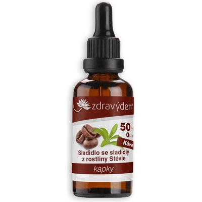 Zdravý den Stevia kapky káva 50 ml