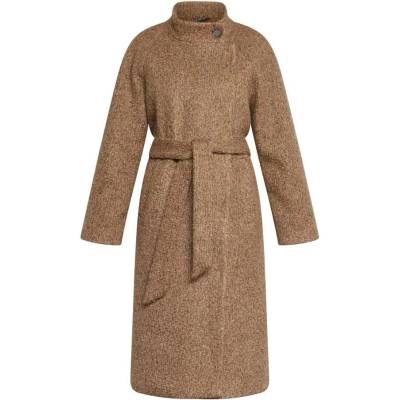 REDGREEN Палто Redgreen Sora coat - Brown (Dark Brown Melange)