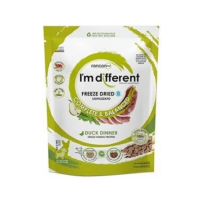 I´M DIFFERENT krmivo mrazom suché Raw Duck Dinner 156 g