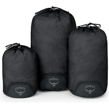 Sada obalů Osprey Daylite Mesh Stuff Sacks černá