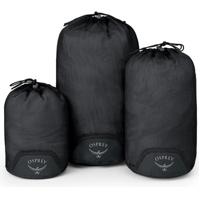 Sada obalů Osprey Daylite Mesh Stuff Sacks černá