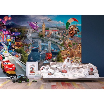 AG Design FTDN-5051 Dětská vliesová fototapeta Cars Auta Disney rozmery 360 x 270 cm