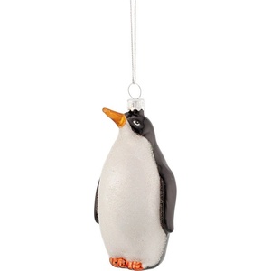 Sass & Belle Стъклена Коледна украса 6 cm King Penguin - Sass & Belle (LINXM440)