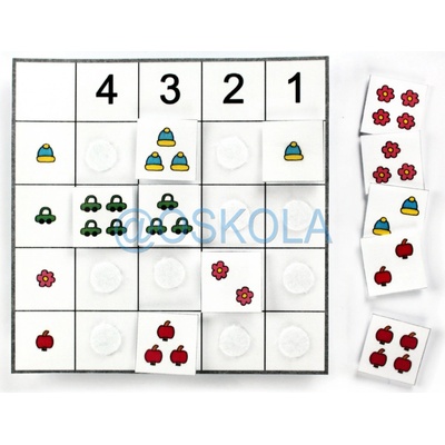 OSKOLA Třídící tabulky zlomky