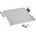 TRITON Plate with perforation 19, 1U/550mm, load 40kg, grey