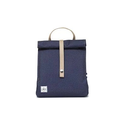 The Lunch Bags Чанта за храна Blue with Beige Handles