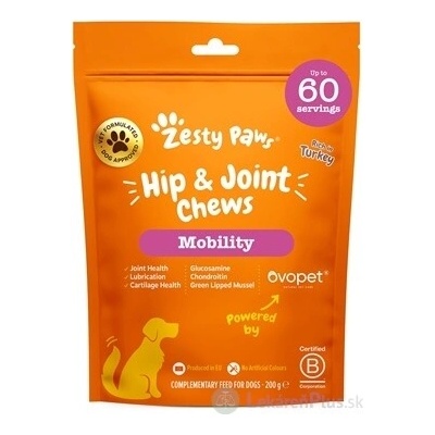 Health & Happiness France Zesty Paws Hip&Joint Chews doplnkové krmivo pre psov 1x60 ks