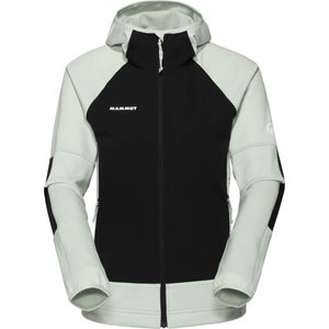Mammut Дамско поларено яке Mammut Women's Massone ML Hooded Jacket Fleece jacket - Silver Sage / Black - размер XL (105-7122-0115)