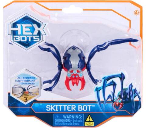 Hex Bots Red Skitter Bot Silver