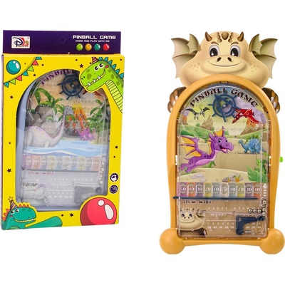 LEAN TOYS Pinball arkádová hra – Dinosaurus, drak béžový