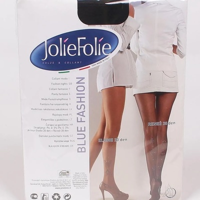 Чорапогащник в черно с пеперуда - 20 den