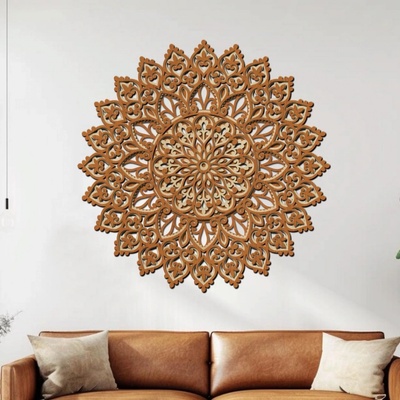 dřevo života 3 vrstvá mandala HARMONIE DUŠE Rozměry (cm): 60x60, Zvolte barevný dekor: třešeň-javor