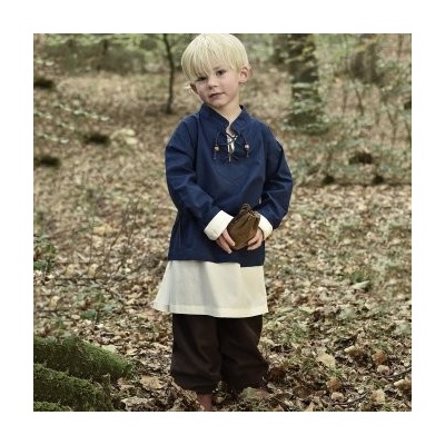 Outfit4Events středověká košile Ricker modrá