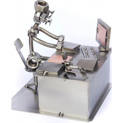 Kovová figurka Úředník 14 cm