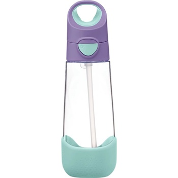 b.box Bottle with Straw шише със сламка Lilac Pop 600ml