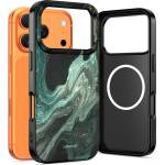 Tech-Protect Калъф Tech-Protect Lamano, съвместим с Magsafe за Iphone 18 Pro, зелен мрамор