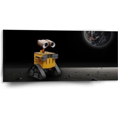 Sablio Obraz Wall-E robot Mesiac - 110x50 cm