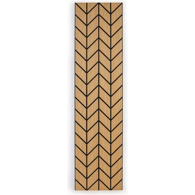 B2B Partner Designový akustický panel, 2400 x 600 mm, dub Hamilton