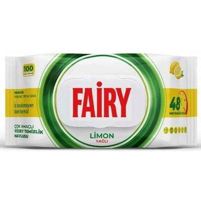 Fairy univerzální čistící ubrousky Lemon 100 ks