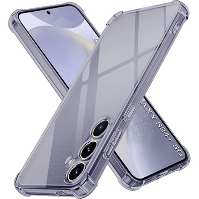 Techsuit Калъф за Samsung Galaxy S24 Plus - Techsuit - Удароустойчив Clear Silicone - Опушено Черен