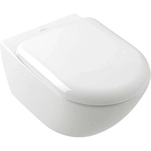 Villeroy & Boch Antao - Окачена тоалетна чиния, Rimless, CeramicPlus, TwistFlush, алпийско бяло 4674T0R1 (4674T0R1)