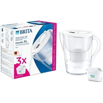 Brita Marella XL 3,5 l bílá + MX Pro PO 2024 3 ks – Zbozi.Blesk.cz