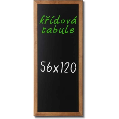 A-Z Reklama CZ CHBLB56x120 Woodboard nástěnná dřevěná křídová tabule světle hnědý lak 56 x 120 cm