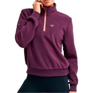 Roxy Дамски поларен пуловер Roxy Women's Waves Of Warmth Half Zip Fleece jumper - Blackberry Wine (105-7382-0214)