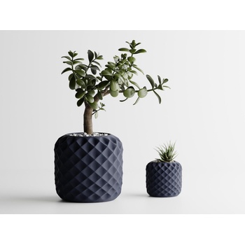 Кашпа Diamond тъмносин мат