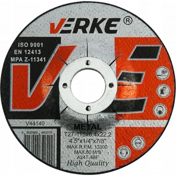 Verke Brusný kotouč 115 x 6,4 x 22,2 mm V44140