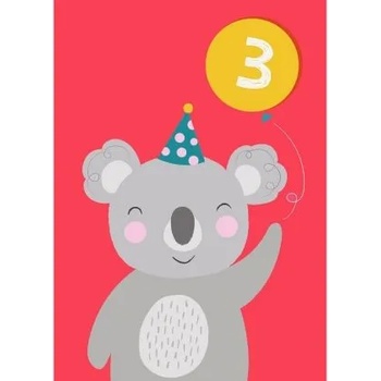 Rex London - Картичка за трети рожден ден - Коала (27616)