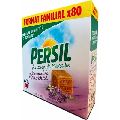 Persil Bouquet De Provence prášek na praní bílého a barevného prádla s Marseillským mýdlem 80 PD