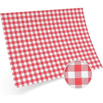 Wimex 70151 papírové prostírání s ražbou Karo červené 200 ks 40x30cm