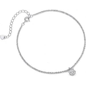 Silenti Jewelry Сребърна гривна за крак "Експресивност